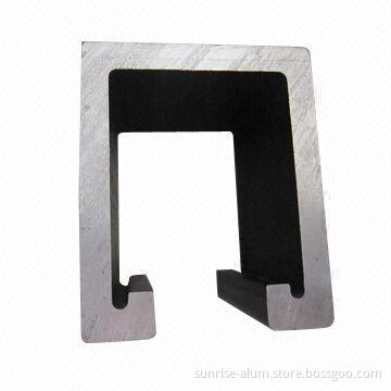 U-channel aluminum profile, with anodizing/powder coating/pvdf coating/mill finish